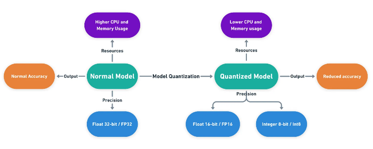 Figure 3:Model Quantization
(https://medium.com/@sulavstha007/quantizing-yolo-v8-models-34c39a2c10e2)